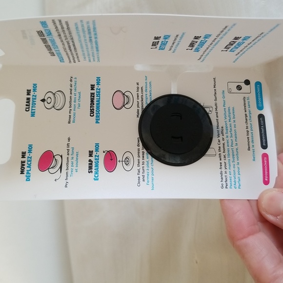 New Popsocket White Black Swirl - Picture 2 of 3